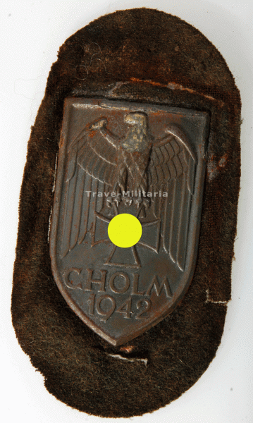 Cholmschild auf Heeresstoff