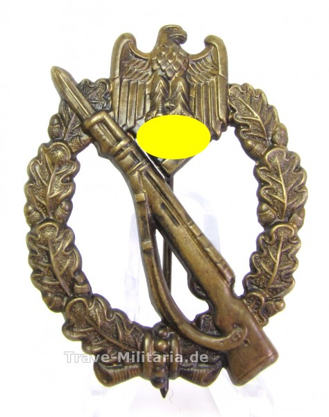 Infanteriesturmabzeichen in Bronze Hohlprägung