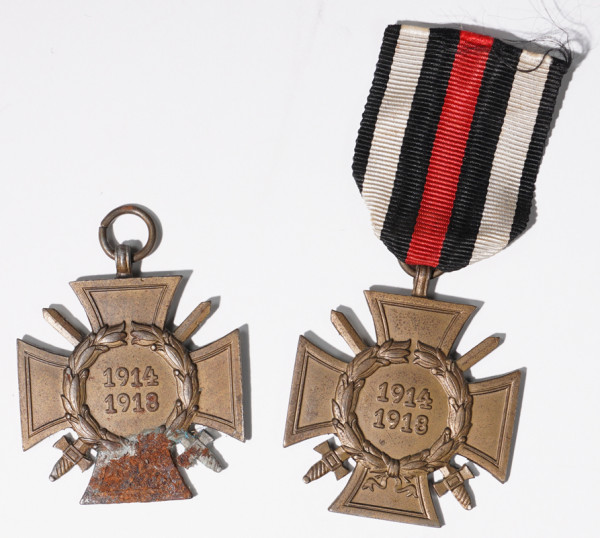 2x Ehrenkreuz für Frontkämpfer