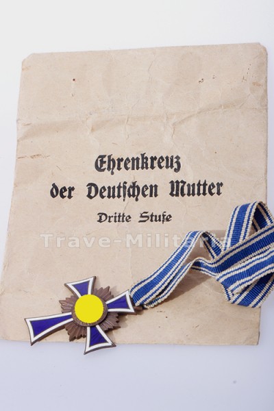 Ehrenkreuz der Deutschen Mutter 3. Stufe im Umschlag