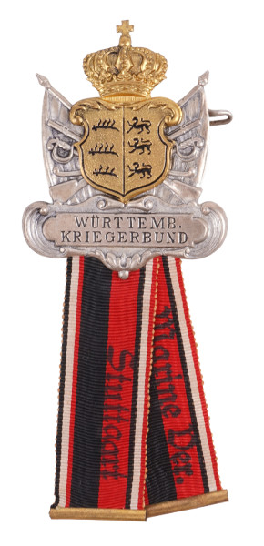 Württemberger Kriegerverein Mitgliedsabzeichen Marine Ver. Stuttgart