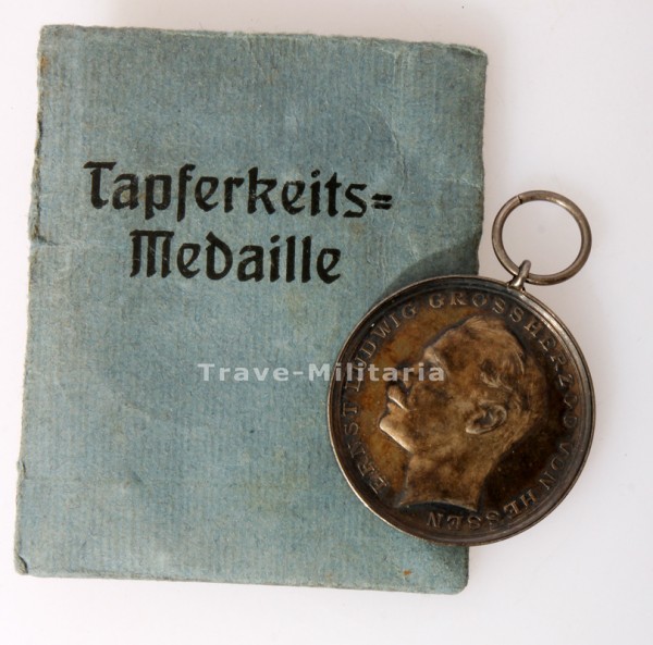 Hessen Allgemeines Ehrenzeichen für Tapferkeit 1894 in Verleihungstüte