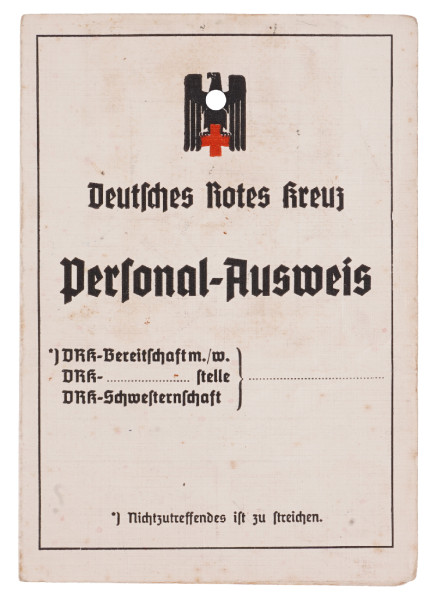 Deutsches Rotes Kreuz Personal-Ausweis Assmussen / Kollmar