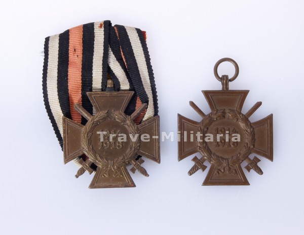 2x Ehrenkreuz für Frontkämpfer