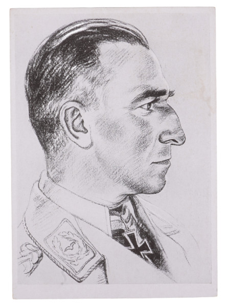 Willrich-Karte Major Harlinghausen Norwegen-Kämpfer