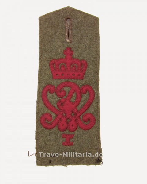 Schulterklappe Baden Grenadier Regiment Nr. 110 Feldgrau