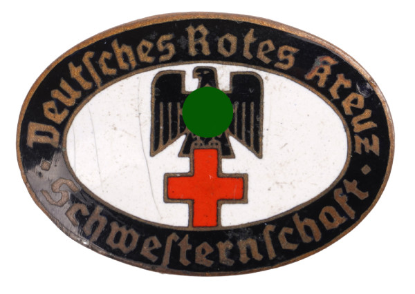 Deutsches Rotes Kreuz Dienstbrosche für Schwesternschaft Karlsbad 10