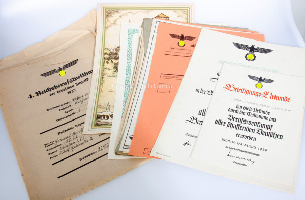 4. Reichsberufswettkampf 1937 Unterlagen Heinrich Steckhan