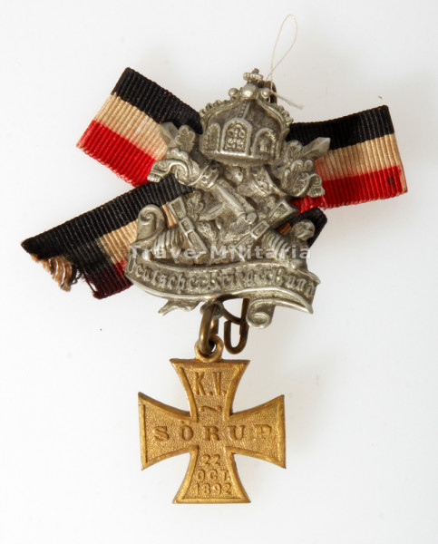 Krieger-Verein Sörup 22.Oct.1892 Mitgliedsabzeichen
