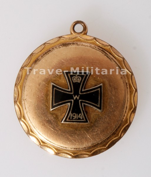 Patriotika Kettenanhänger mit EK 1914