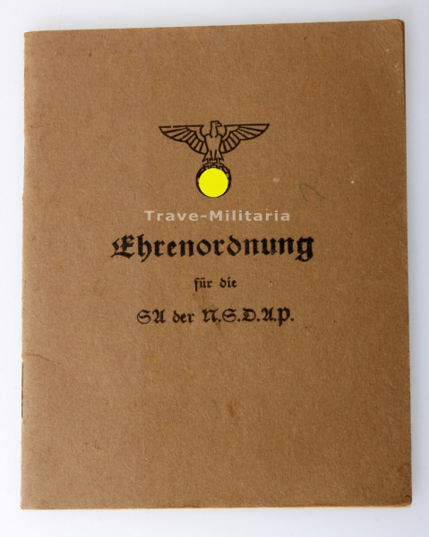 Ehrenordnung für die SA der NSDAP