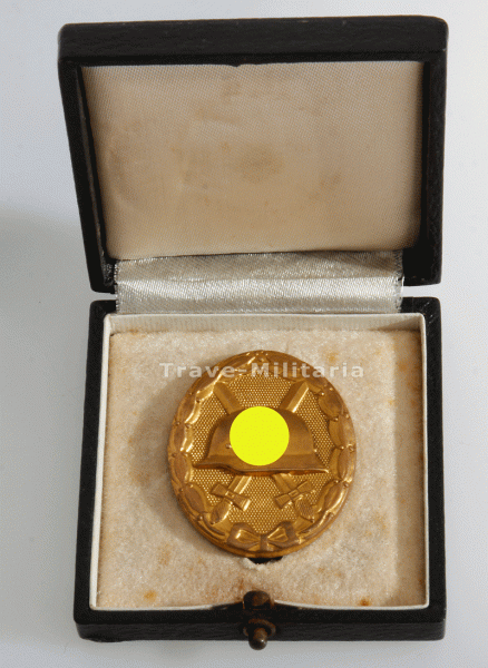 Verwundetenabzeichen in Gold im Etui 1939