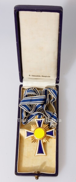 Ehrenkreuz der Deutschen Mutter in Gold im Etui