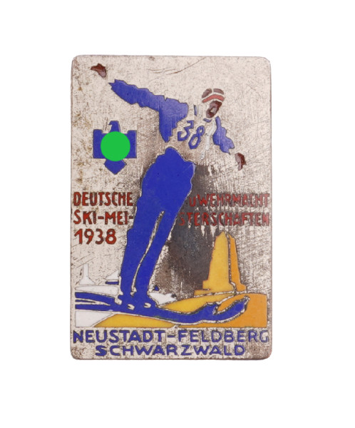 Deutsche u. Wehrmacht Ski-Meisterschaften 1938 Abzeichen