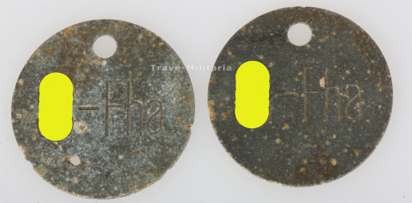 Waffen-SS 2 Gepäckmarken SS-Fha