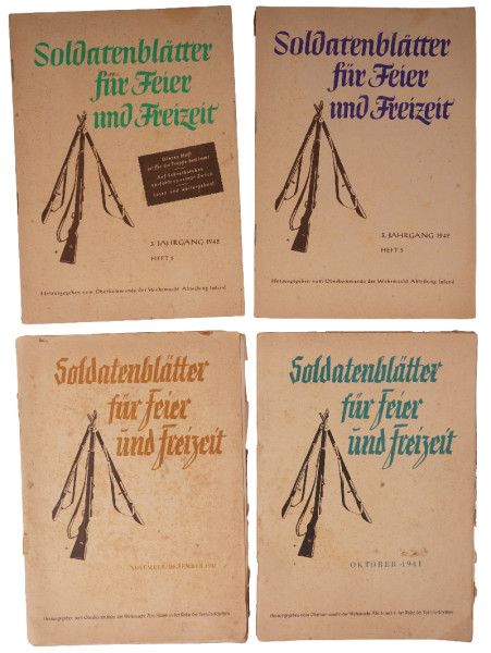 4 Hefte Soldatenblätter für Feier und Freizeit
