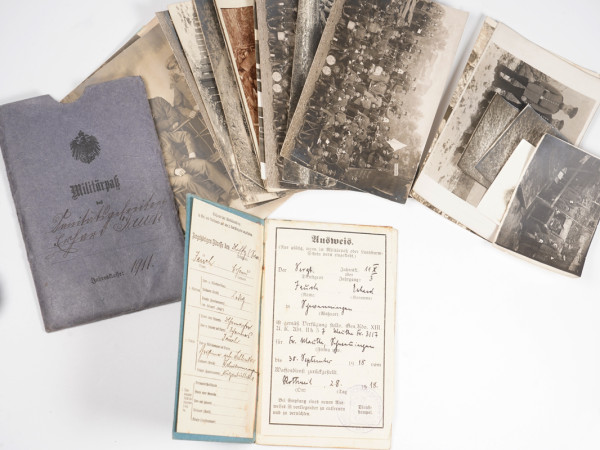 Militärpaß u. Fotos Jauch I. R. Kaiser Friedrich König v. Preußen No125