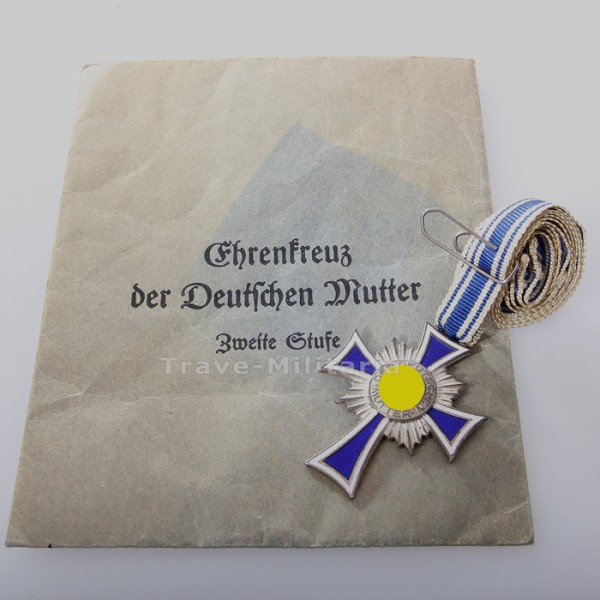 Ehrenkreuz der Deutschen Mutter - Silber - in Tüte Friedrich Keller