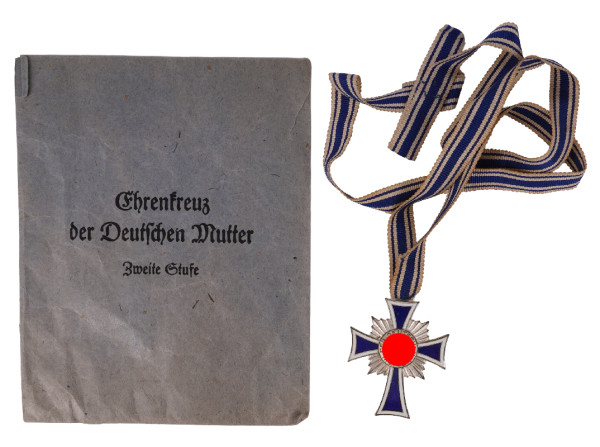 Ehrenkreuz der Deutschen Mutter in Silber mit Tüte