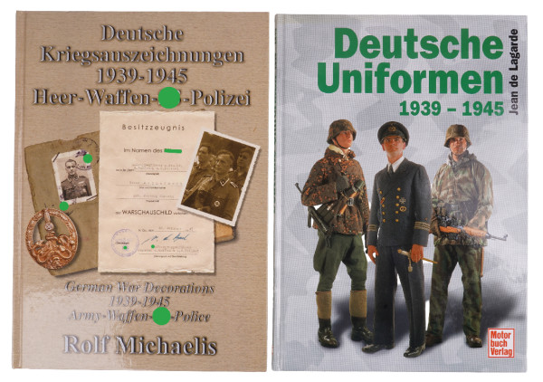 Konvolut: "Deutsche Kriegsauszeichnungen 1939-1945 und Deutsche Uniformen 1939-1945"