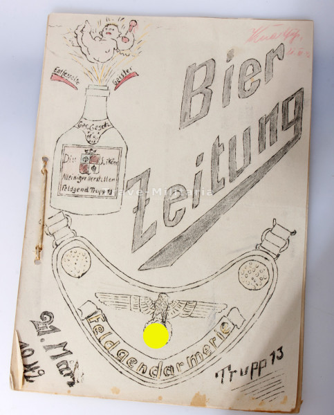 Bierzeitung 1942 Feldgendamerie- Trupp 13