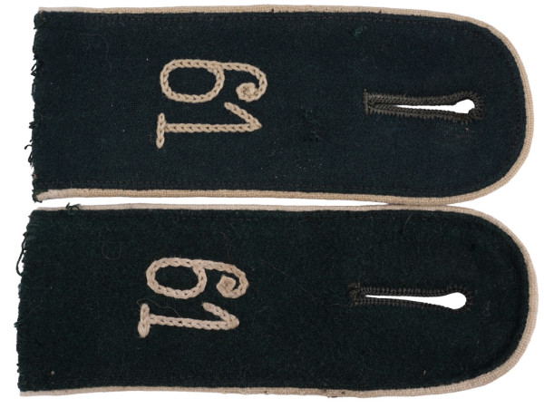 Wehrmacht Heer Paar Schulterklappen für Mannschaften Infanterie-Regiment 61