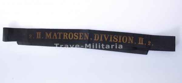 Kaiserliche Marine - Mützenband 2. II. Matrosen-Division II. 2.