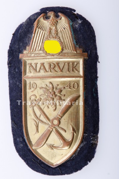 Narvikschild in Gold