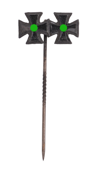 2er Miniaturennadel 1939 Eisernes Kreuz 1. und 2. Klasse 1939