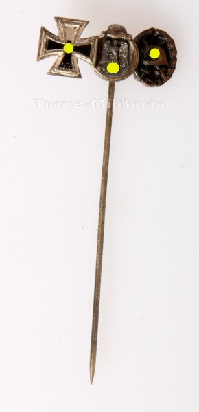 3er Miniaturen Nadel Eisernes Kreuz