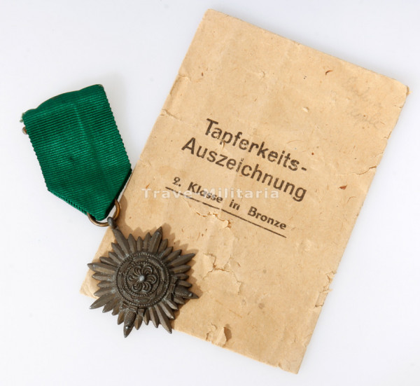Tapferkeitsauszeichnung für Ostvölker 2. Klasse in Bronze mit Tüte