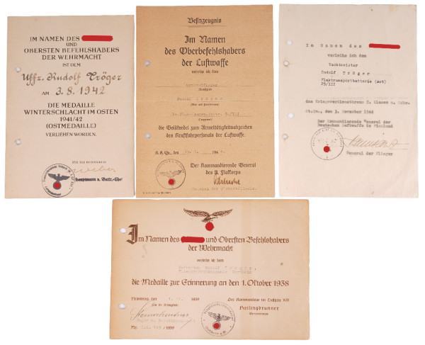 Urkundengruppe Tröger Flaktransportbatterie (mot) 29/III