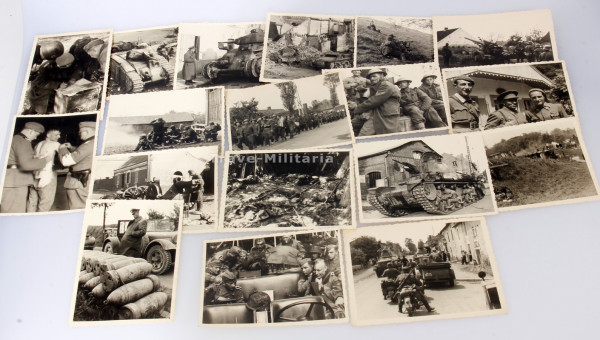 18 Fotos Kaufserie Waffen-SS Westfeldzug