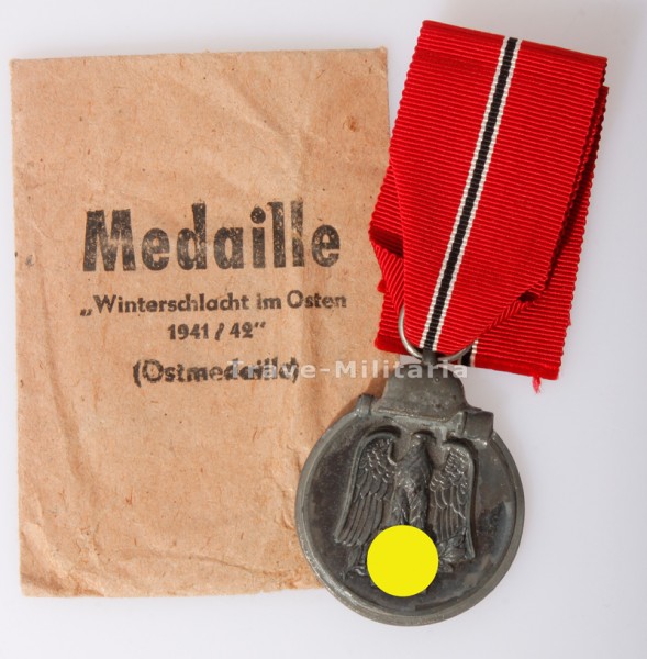 Medaille Winterschlacht im Osten mit Verleihungstüte