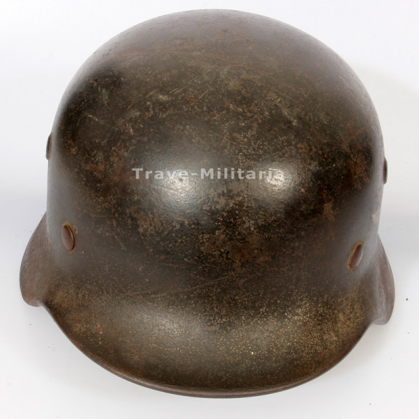 Luftwaffe Stahlhelm M40 mit 1 Emblem SD, Hersteller Quist