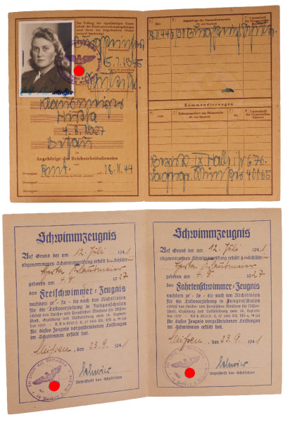 Dienstausweis Reichsarbeitsdienst für die weibliche Jugend Klankmaier