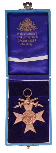 Bayern Militärverdienstkreuz 3.Klasse mit Schwertern im Etui