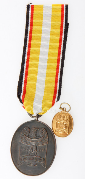 Freikorps Medaille für Oberschlesien des Freikorps Oberland mit Miniatur