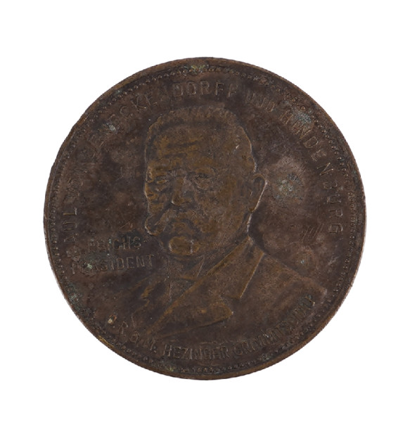 Rabattmedaille für Spezial Weste Stabil Reichspräsident von Hindenburg