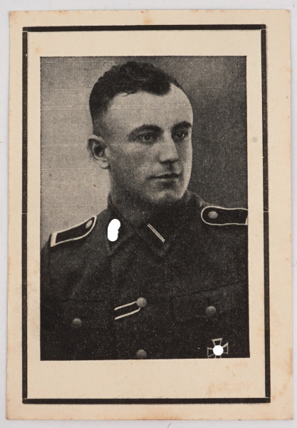 Sterbebild SS-Oberscharführer Nusser