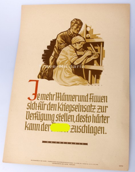 Wochenspruch der NSDAP Folge 38/1943