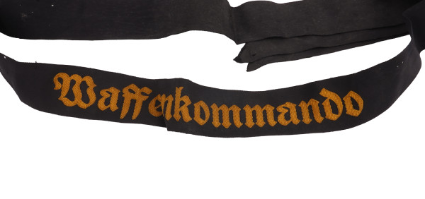Bundesmarine Mützenband "Waffenkommando"