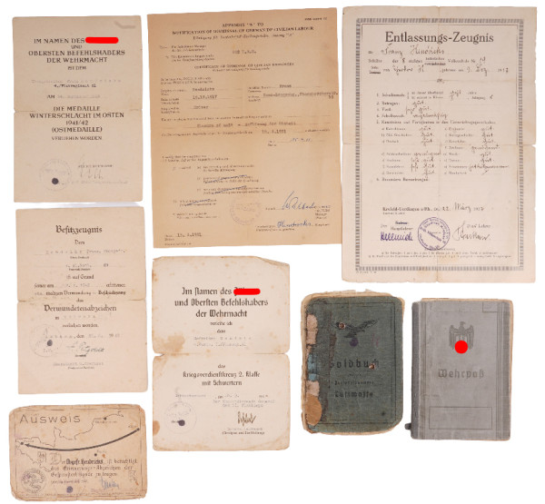 Urkundengruppe Hendriks Flak-Regiments 61