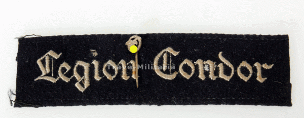 Miniatur Beobachterabzeichen mit Abschnitt Ärmelband "Legion Condor"