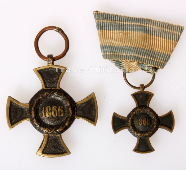 Bayern Armeedenkzeichen 1866 mit Miniatur