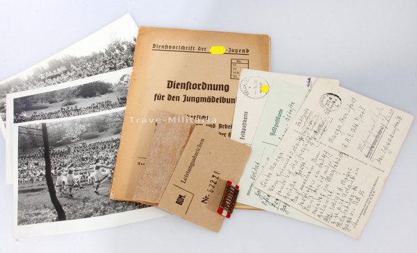 BDM Leistungsabzeichen mit Tüte mit Nummer 67228