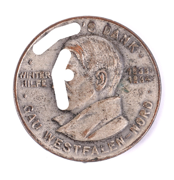 Winterhilfe 1933/34 Gau Westfalen-Nord Hitlers-Dank-Abzeichen