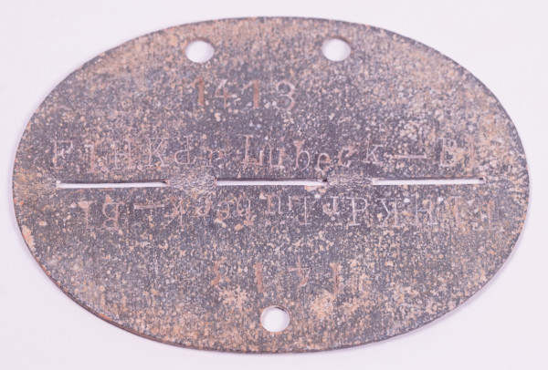 Erkennungsmarke Fl.H.Kdr. Lübeck-Bl. 1418