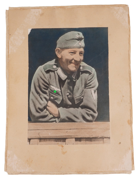Koloriertes Foto Obergefreiter Schmid
