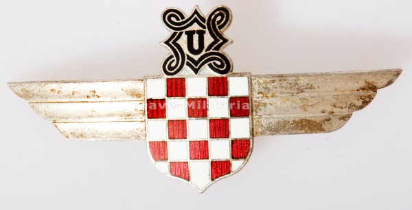 Kroatien 2. Weltkrieg Fliegerspange der Luftwaffe